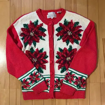 westbound 포인세티아 가디건 S