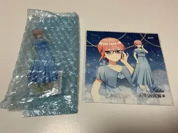 Zoff 5등분의 신부 나카노 이치카 모델 특전 아크릴 스탠드 안경닦이