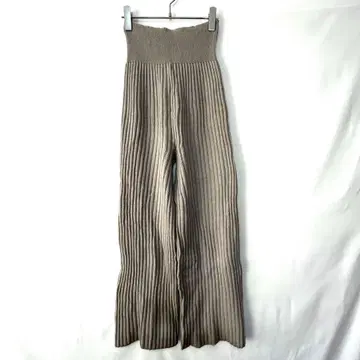 베이킹 파우더 리브 그레이 하이웨스트 와이드 팬츠 프리 사이즈