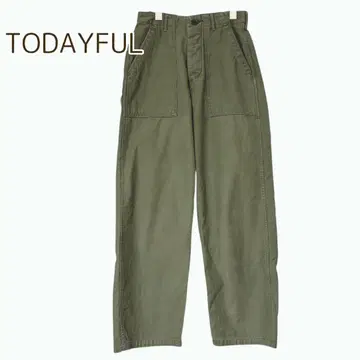 TODAYFUL 투데이풀 빈티지 카고 팬츠 밀리터리 그린 36