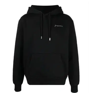 남성용 Jacquemus 블랙 후드 부착 후드티