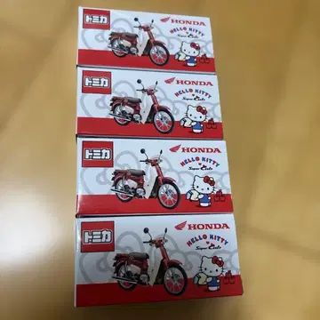 토미카 혼다 특주 헬로키티 슈퍼커브 4대 세트