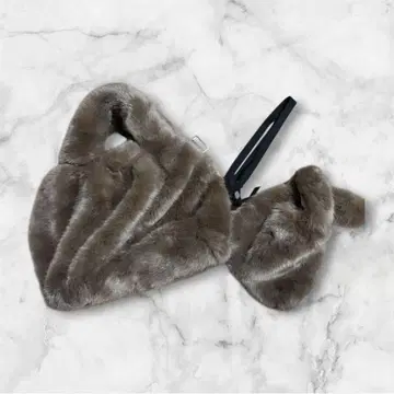 복슬복슬 토트백 인조 모피 백 대소 2개 세트