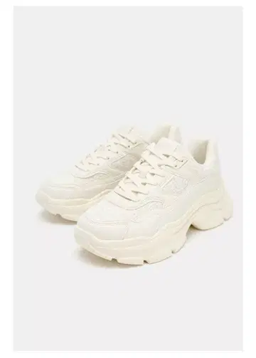 ZARA 청키 밑창 텍스타일 러닝화 37