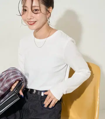 프릭스스토어 헤비웨이트 롱 슬리브 티셔츠 화이트 티 긴팔 티셔츠