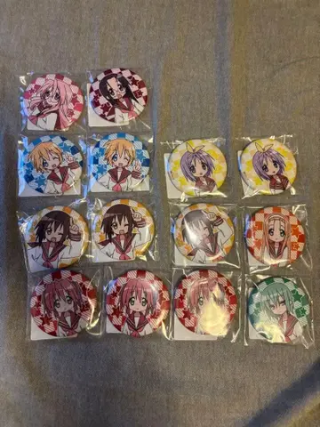 러키 스타 러키 스타 dmm 온라인 스크래치 D상 캔뱃지 묶음 판매