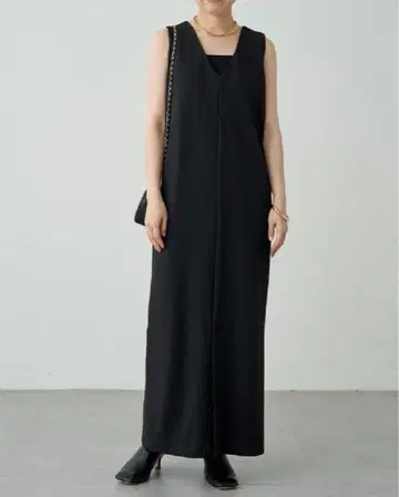 [ Loungedress ] 2WAY 컷 조젯 원피스