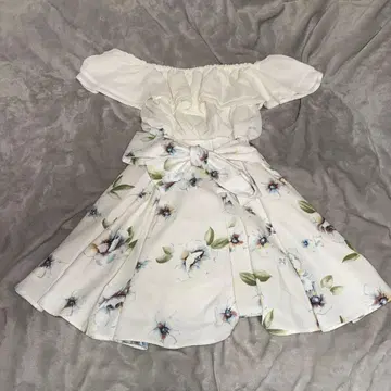 플라워 프린트 플레어 스커트 세트