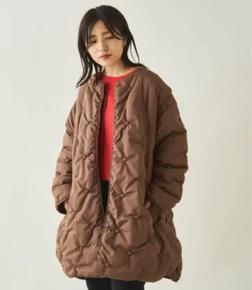 Kastane 퀼팅 코트 브라운 F