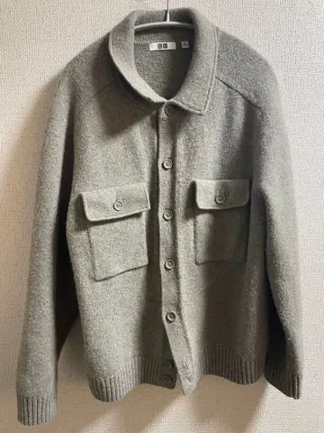 유니클로 U 라무 니트 자켓