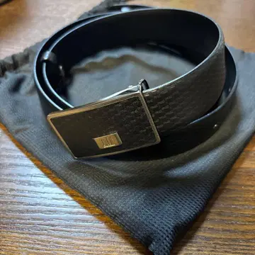 던힐 버클 가죽 벨트 GENUINE COWHIDE 이탈리아제