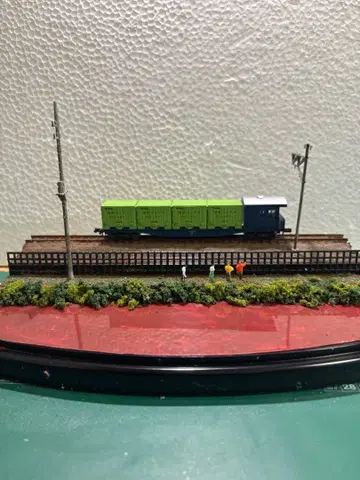 N 게이지 화물차와 풍경 세트