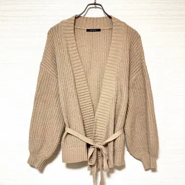 INGNI 케이블 니트 가디건 M 루즈핏 스테디셀러 겨울 베이지