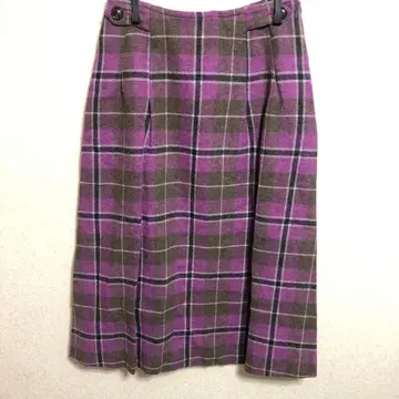 Yorkland 체크 무늬 스커트 롱