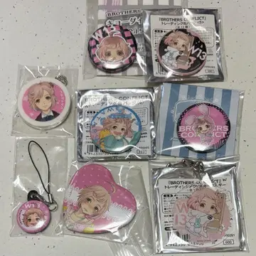 아사히나 미사키 캔뱃지 키링 세트