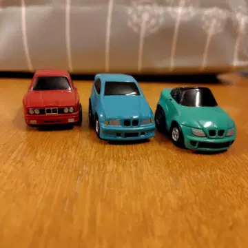 미니카 3대 세트 빨간색 파랑 그린