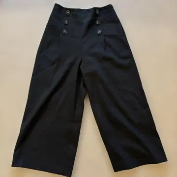 그레디 브릴리언트 블랙 마린풍 와이드 팬츠 사이드 지퍼