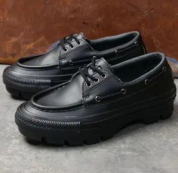 올스타 청크 블랙 컨버스 모카신 데크 슈즈 3아이