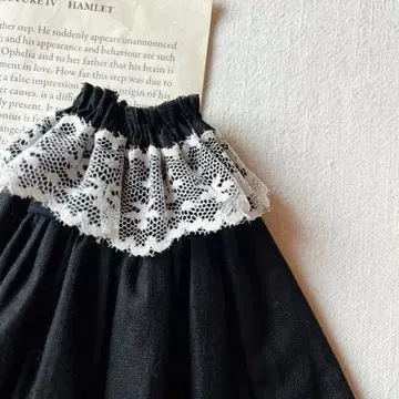 블랙 레이스 원피스 브라이스 아웃핏 핸드메이드 인형 의류