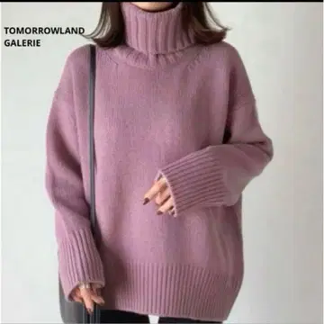 GALERIE VIE 갤러리 바이 파인 울 터틀넥 니트