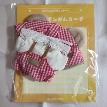 이츠누이 오키가에 시리즈 곰 귀 깅엄 코디 레드