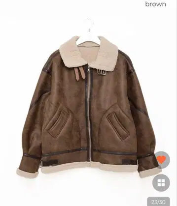 인조 가죽 플리스 무스탕 자켓