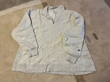 Champion 그레이 하프 지퍼 트레이닝복