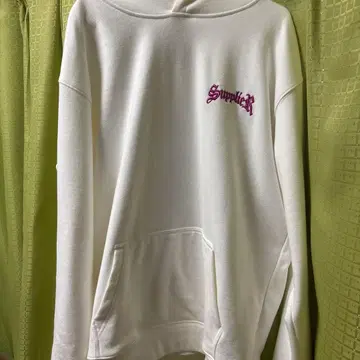 SupplieR 화이트 후드티 XL