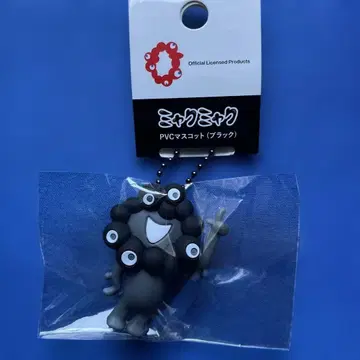 간사이 만박 미야쿠리야쿠 PVC 마스코트 블랙 키링 C
