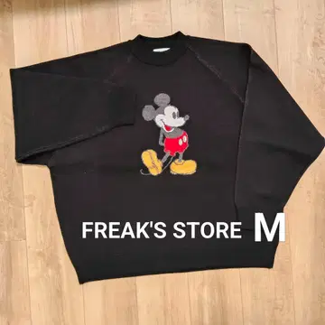 FREAK'S STORE 미키마우스 래글런 스웨터 니트 M 블랙