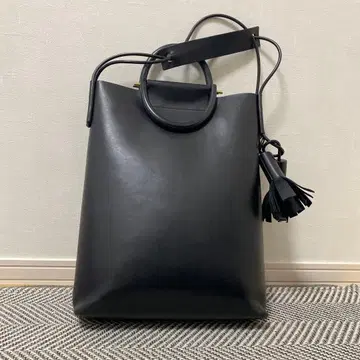 BUILDING BLOCK 블랙 토트백