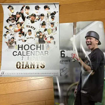 호치 자이언츠 달력 2026년 벽걸이 달력
