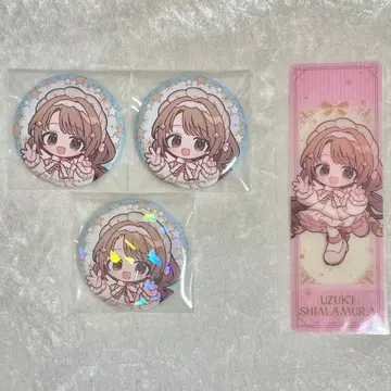 시마무라 우즈키 마네키네코 캔뱃지 슬림 클리어 카드 데레마스