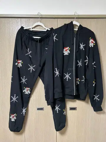 UNKNOWN LONDON Ed Hardy 셋업 후드티 XL