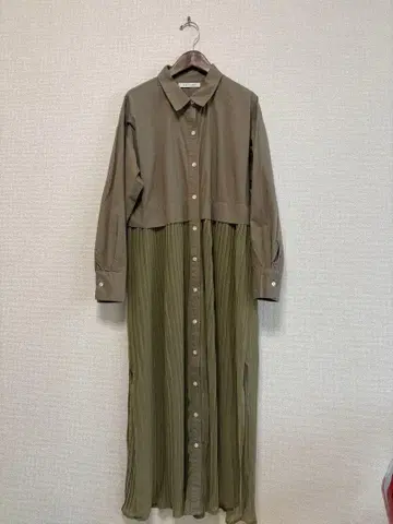 BITTOKO 셔츠 원피스 올리브