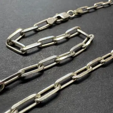 [ 초와이드 50cm 14g ] 와이드 각체인 목걸이 silver925