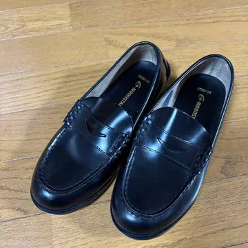 하루타 로퍼 블랙 24cm 3E