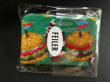 새상품 페이러 FEILER 버거샵 L자 파우치 그린
