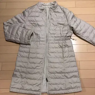 크로커다일 라이트 베이지 다운 자켓 리버서블 M