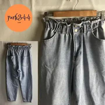 [ .works 허리밴딩 테이퍼드 캐주얼 데님 이지 팬츠 ]