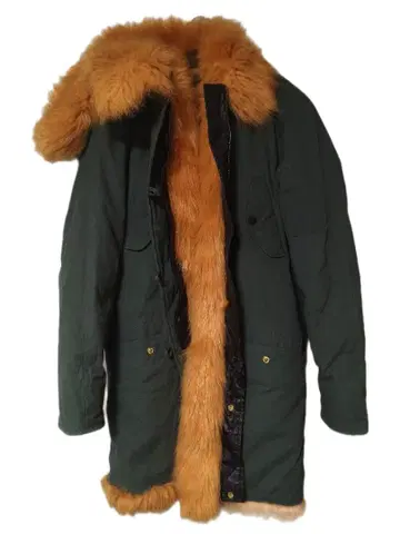 KENGSTAR 퍼 달린 모즈 코트