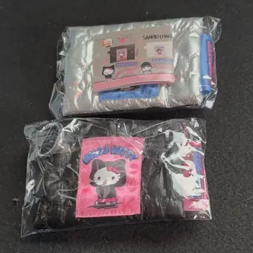 산리오 반짝반짝 퀼트 파우치 한교동 키티