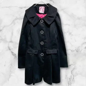 허니번치 * 롱 코트 캐주얼 포멀 파티 블랙 겨울