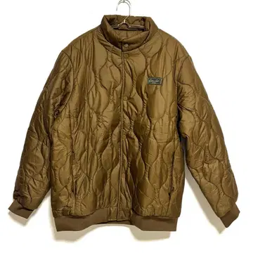 아웃 액트 퀼팅 다운 자켓 브라운 L