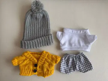 20cm 봉제 인형용 의류 니트 4종 세트