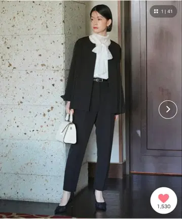 플레어 슬리브 플리츠 셋업