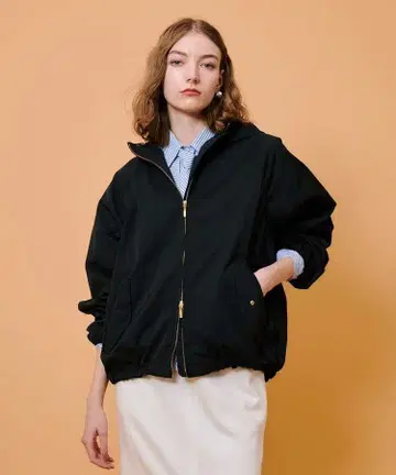 allureville 미들 후디 블루종