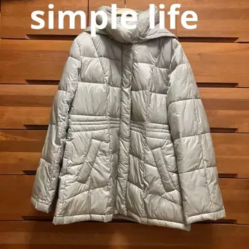 simple life 나일론 자켓 후드 부착 심플 라이프 M