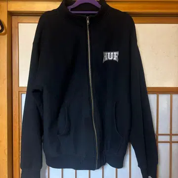 HUF 블랙 집업 트레이닝복