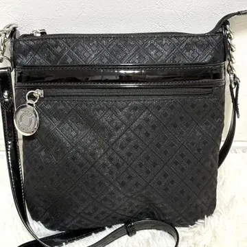 타미힐피거 핑거 숄더 사코슈 사선 올 패턴 블랙